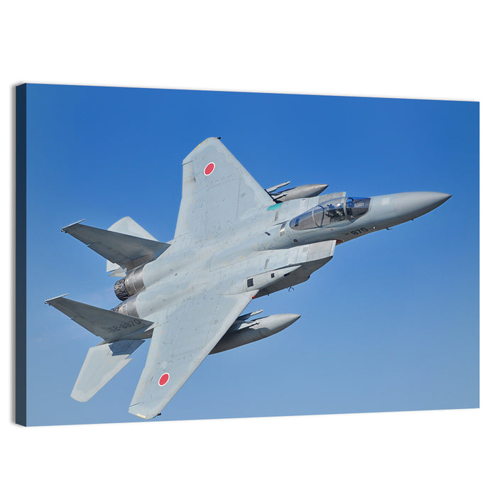 Jasdf F-15 Eagle Fighter Wall Art as a canvas print