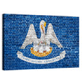 Vintage Louisiana Flag Wall Art