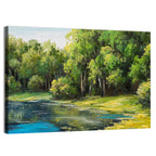 Tranquil Forest Lake Wall Art