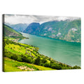 Aurlandsfjord Valley Panorama Wall Art