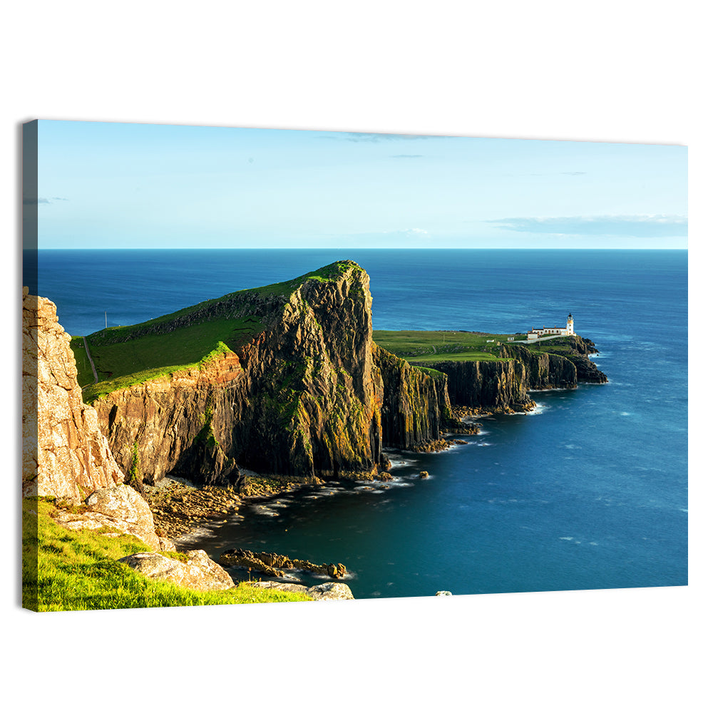 Neist Point Lighthouse, Scotland Wall Art, canvas print, landscape
