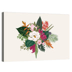 Tropical Bouquet with White Flower Wall Art