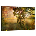Autumn Lake Sunset Wall Art