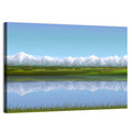 Snow-capped Alpine Lake Wall Art