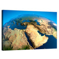 Satellite View of the Middle East Wall Art