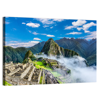 Machu Picchu In Mountains Wall Art