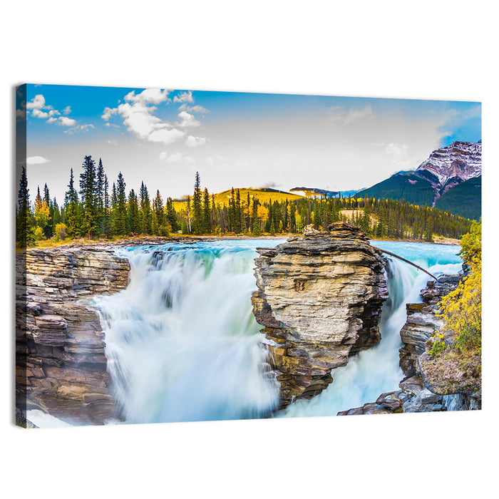 Athabasca Falls, Jasper Wall Art as a canvas print