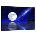 Moonlit Lake Reflection Wall Art
