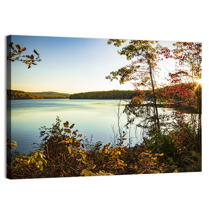 Lake Scranton Autumn Sunset Wall Art