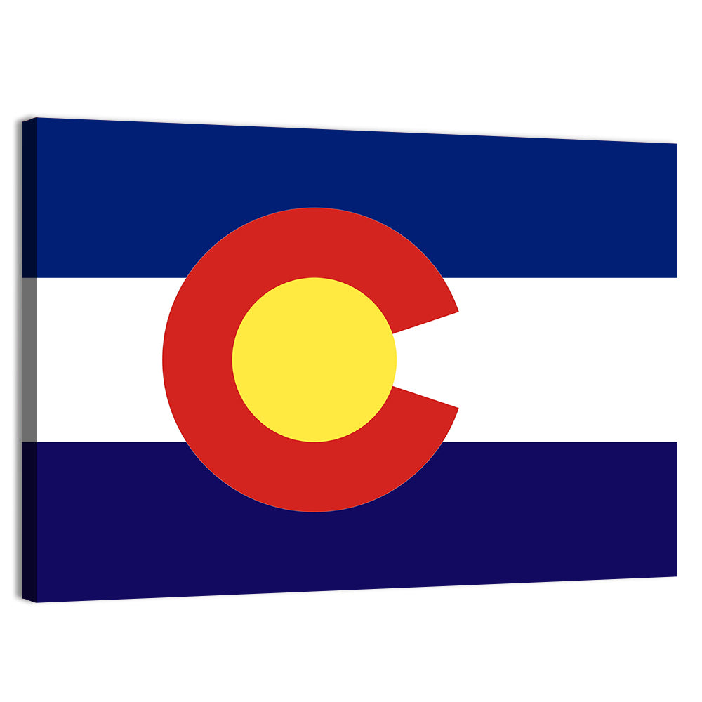 Colorado State Flag Wall Art, canvas print, landscape