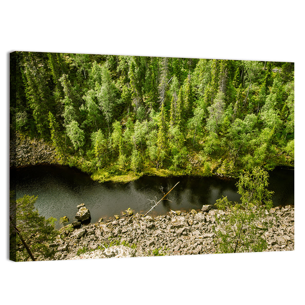 River Through Finnish Forest Wall Art