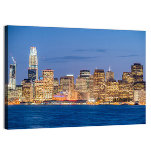 Night Skyline Of San Francisco Wall Art