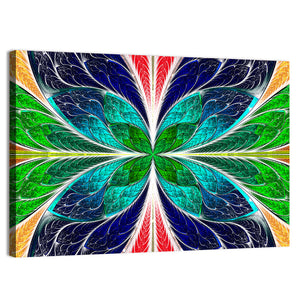 Stained-Glass Window Style Pattern Wall Art