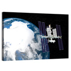 Iss Over Antarctica Wall Art