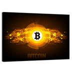 Futuristic Bitcoin Circuit Wall Art