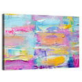 Vibrant Acrylic Brushstroke Abstract Wall Art