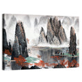 Autumn Mist Over Mountain Lake Wall Art