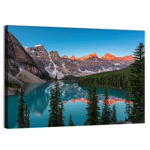 Sunrise At Moraine Lake Wall Art