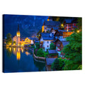 Hallstatt Lakeside at Dusk Wall Art