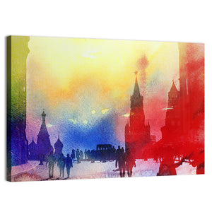 Colorful Moscow Kremlin Wall Art