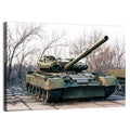 Olive Green Military Tank Wall Art