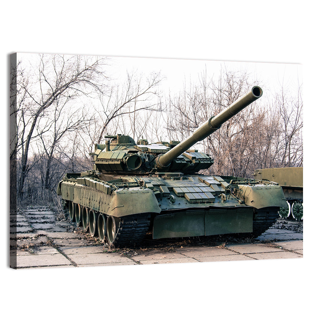 Olive Green Military Tank Wall Art