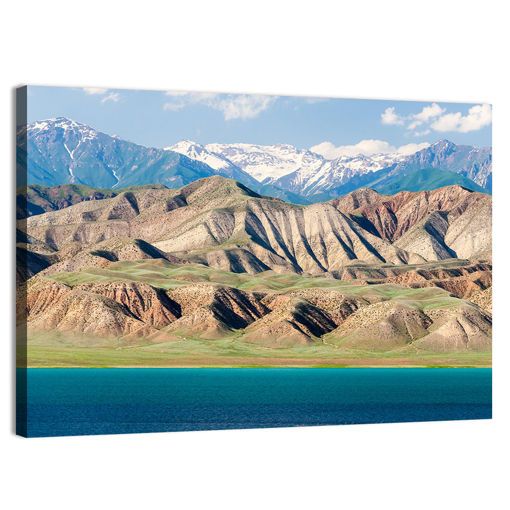 Tien Shan Mountain Range Wall Art, canvas print, landscape