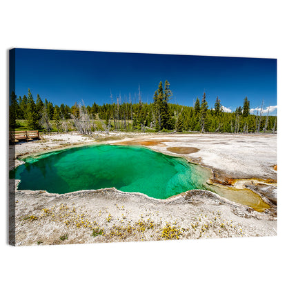 Abyss Pool In Yellowstone National Park Wall Art
