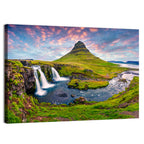 Kirkjufell Peak and Kirkjufellsfoss Wall Art
