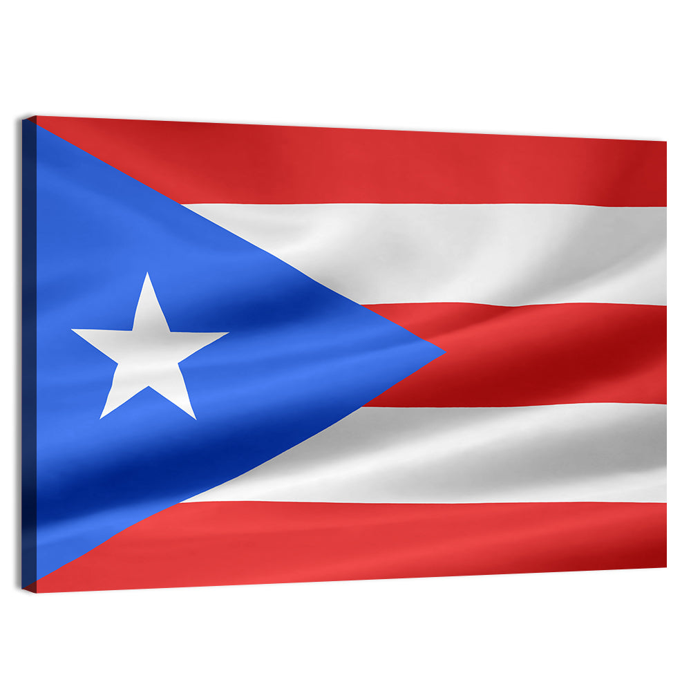 Flag of Puerto Rico Wall Art
