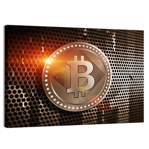 Bitcoin CloseUp Wall Art