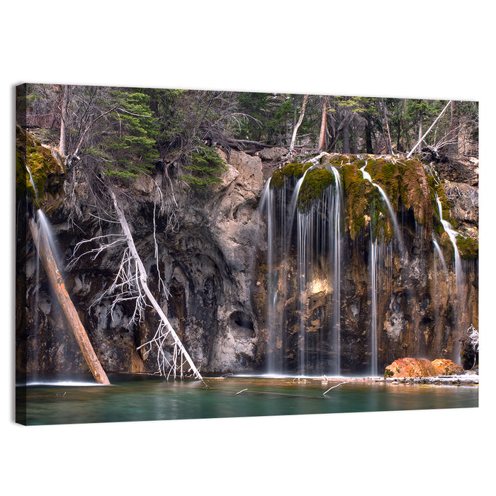 Hanging Lake Colorado Wall Art as a canvas print