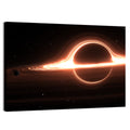 Planet Orbiting a Giant Black Hole Wall Art