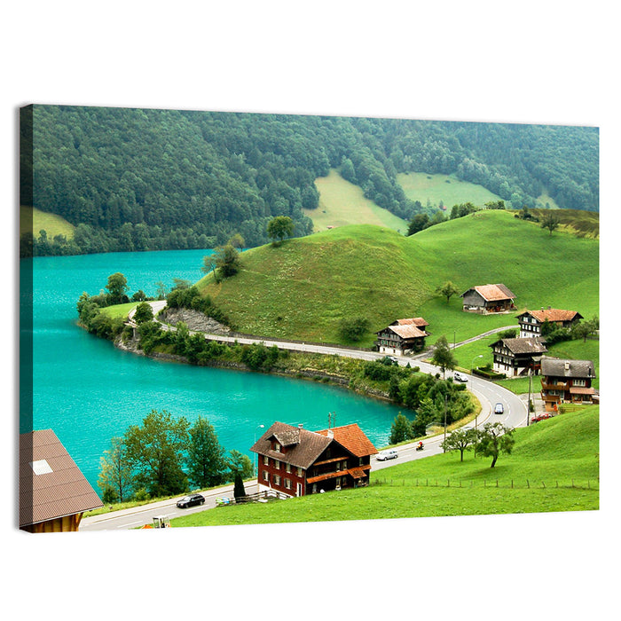 Lake Brienz Switzerland Wall Art as a canvas print