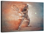 Tennis Player in Motion Wall Art