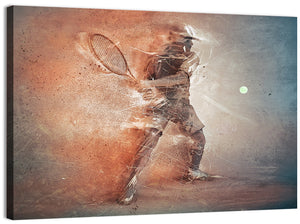 Tennis Player Abstract Wall Art