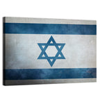 Israeli Flag with Star of David Wall Art