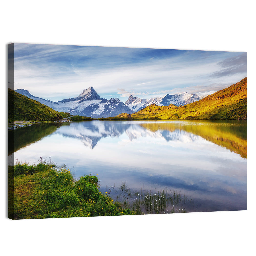Schreckhorn and Wetterhorn at Bachalpsee Wall Art