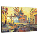 St Petersburg Golden Canal Wall Art