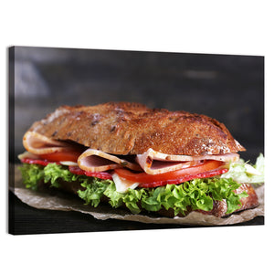 Sandwich With Ham & Vegetables Wall Art