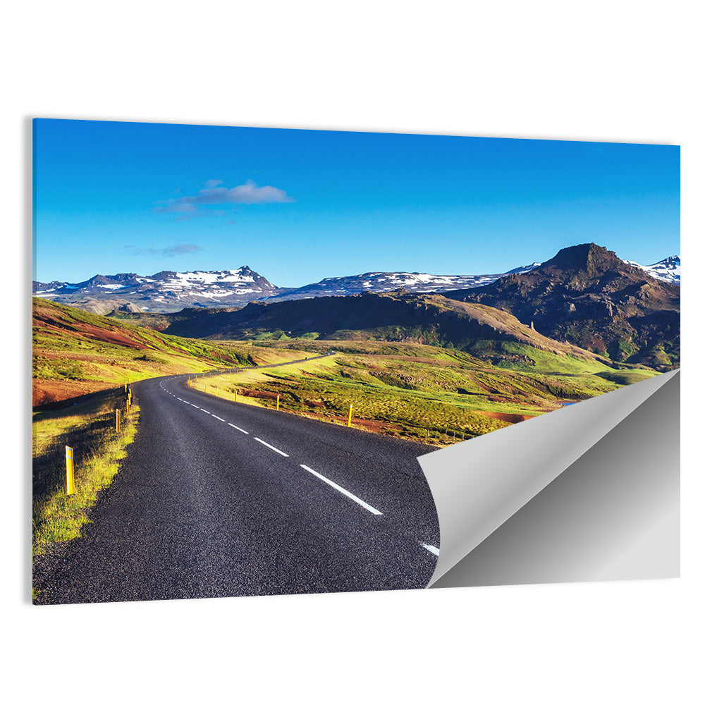 Icelandic Mountain Road Wall Art