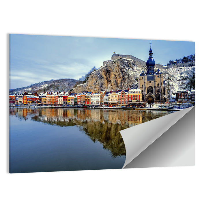 Dinant Collegiate Church on the Meuse Wall Art as a poster print