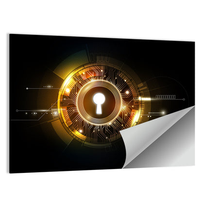 Glow Keyhole Abstract Wall Art