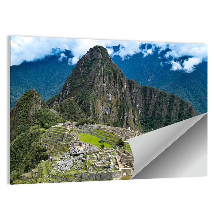 Misty Dawn at Machu Picchu Wall Art as a poster print