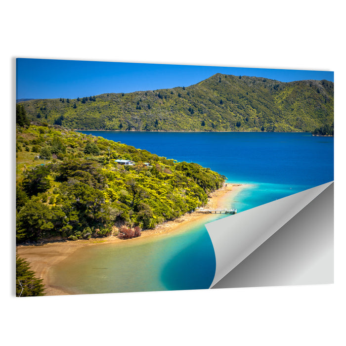 Marlborough Forest Lake Wall Art as a poster print