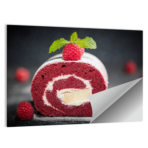 Sponge Swiss Roll Cake Wall Art