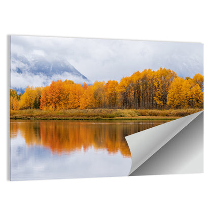 Grand Teton In Autumn Wall Art