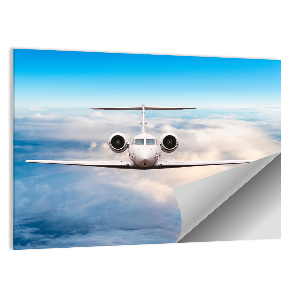 Private Jet in Flight Wall Art