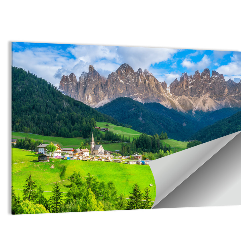 Santa Maddalena Village, Dolomites Wall Art