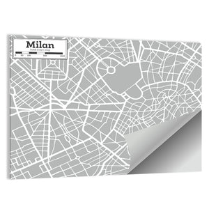 Milan Map Wall Art
